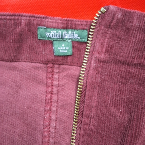 Wild Fable Burgundy Corduroy Skirt - Picture 12 of 12